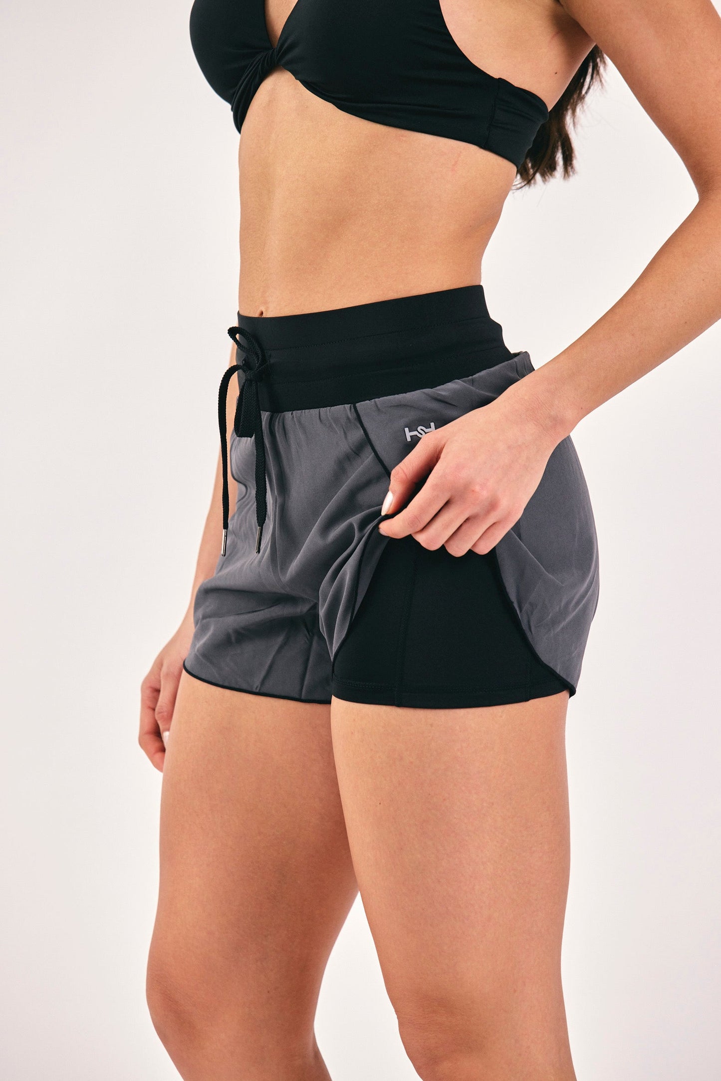 SHORT VELO GRIS