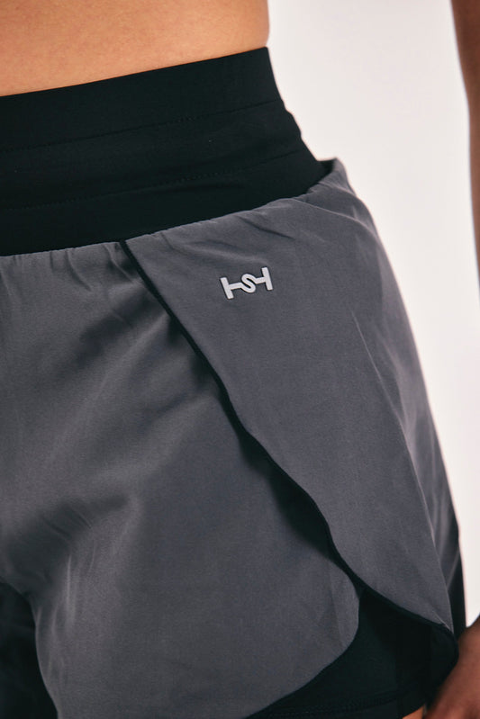 SHORT VELO GRIS