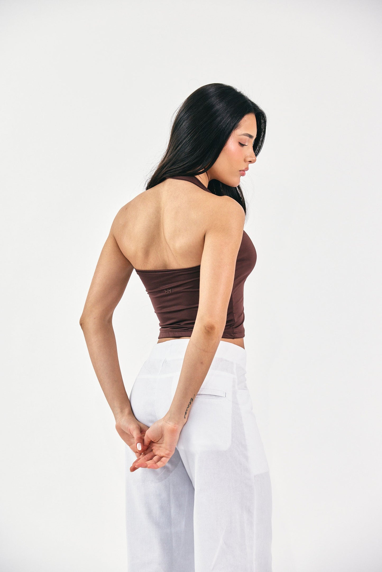 TOP HALTER MOCCA