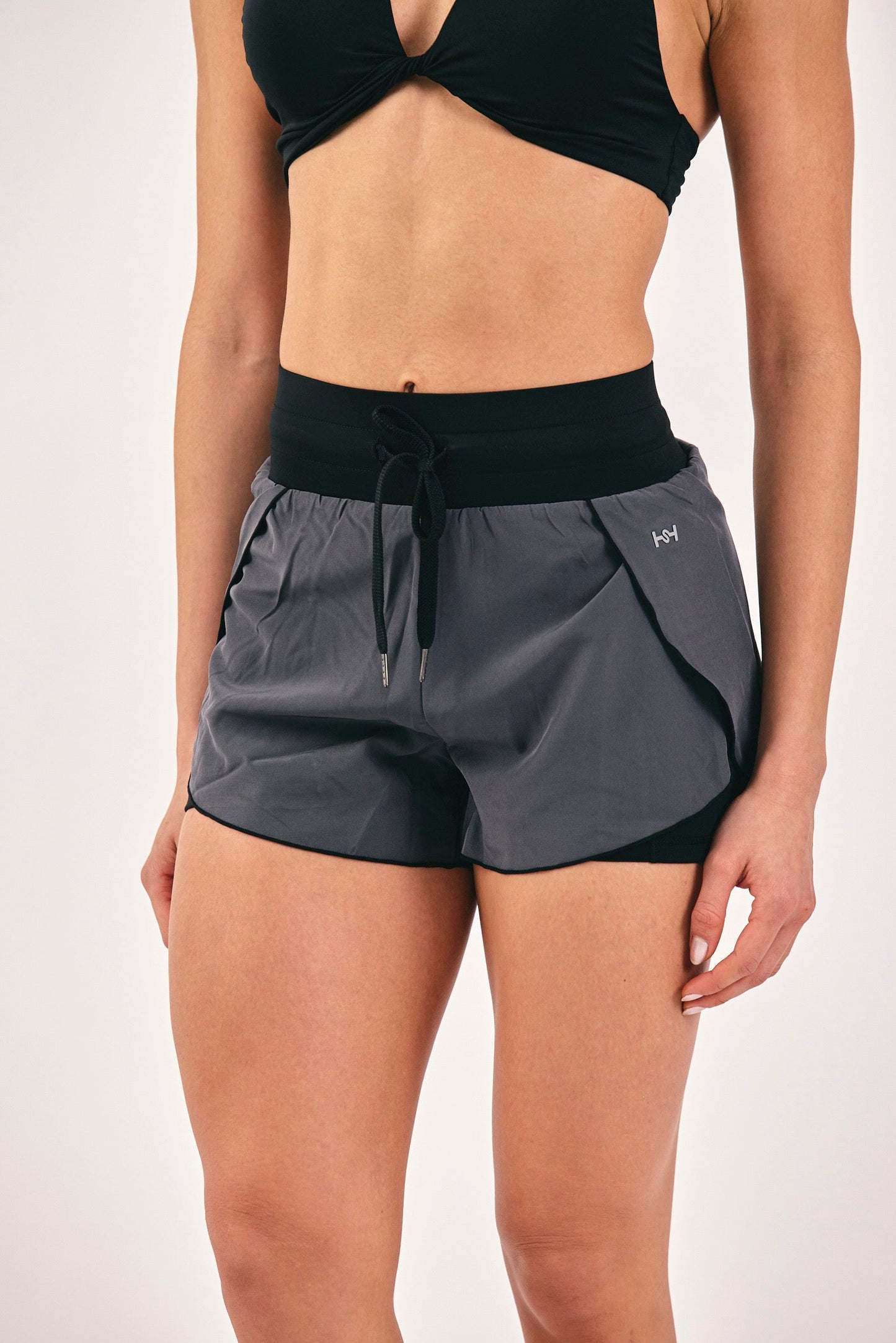SHORT VELO GRIS