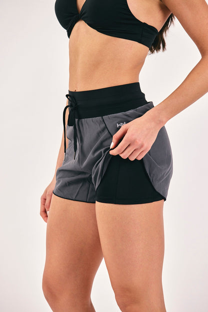 SHORT VELO GRIS