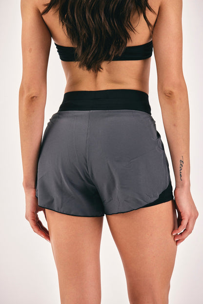 SHORT VELO GRIS