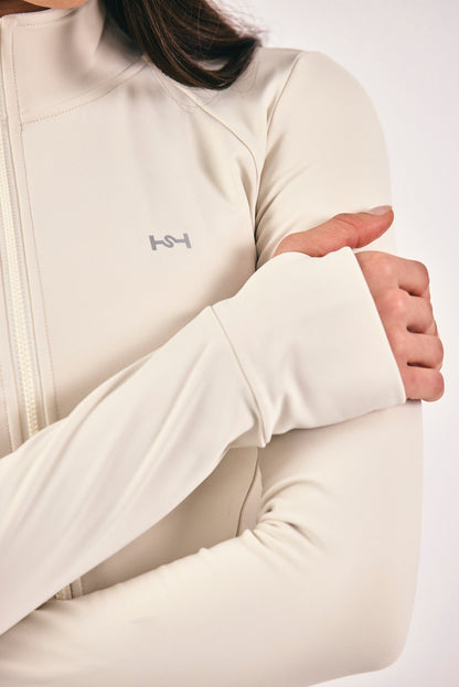 CHAQUETA FIT BLANCA