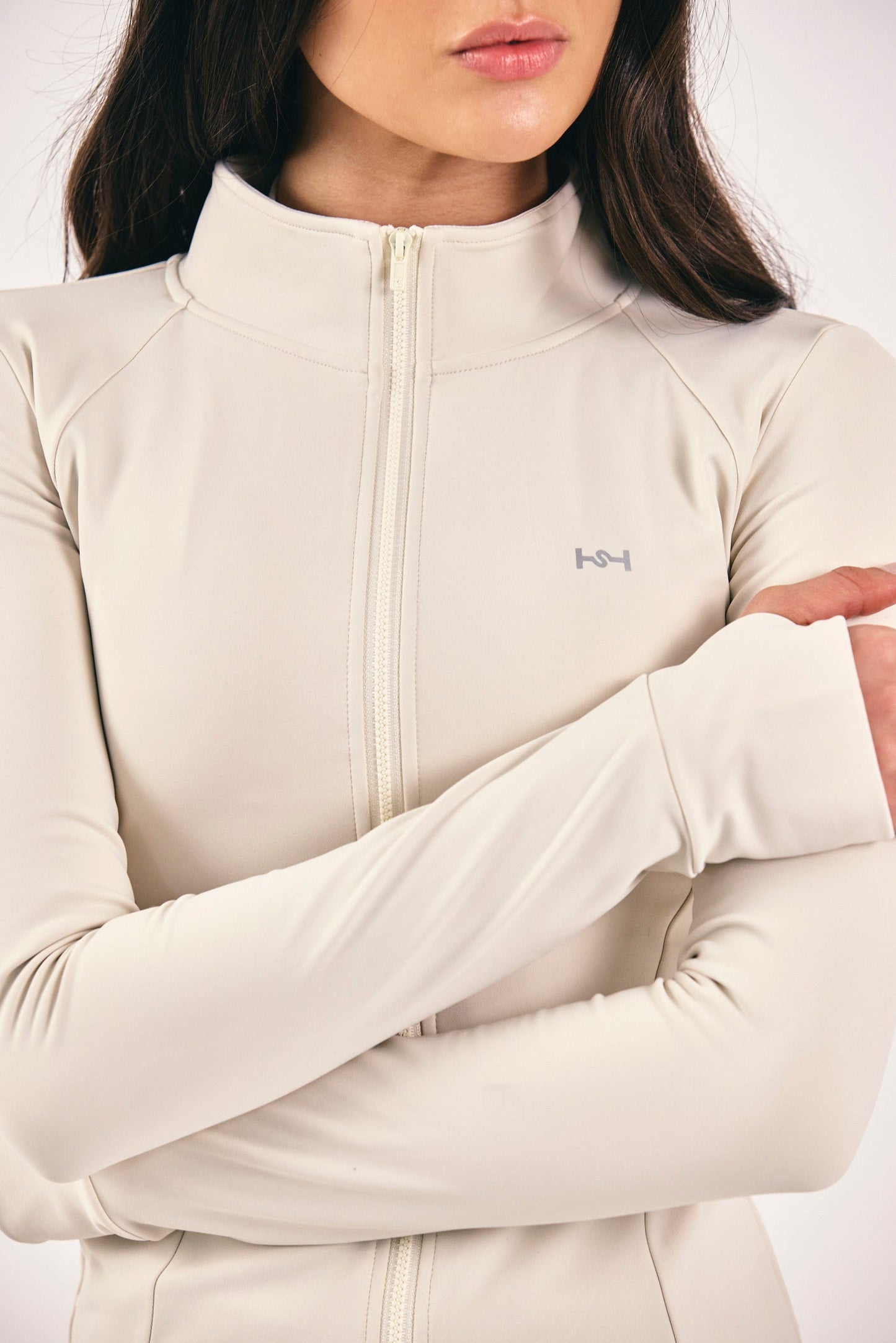 CHAQUETA FIT BLANCA
