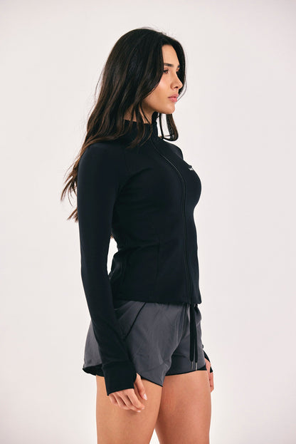 CHAQUETA FIT NEGRA