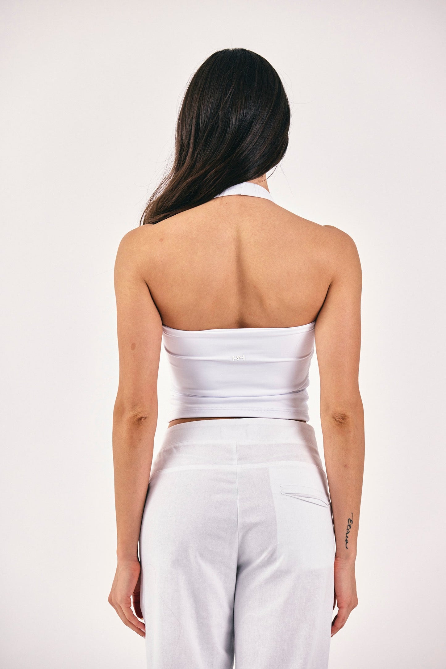 TOP HALTER BLANCO