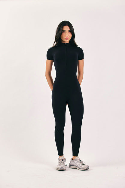 ENTERIZO BASIC LARGO NEGRO